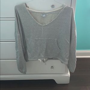 O’Neil cropped stripped hoodie